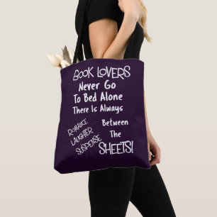 Tote Bag Amateurs de livres Citation de texte amusant