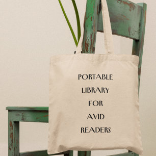 Tote Bag Amateurs de livres de bibliothèque portable