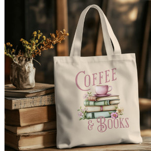 Tote Bag Amateurs de livres et amateurs de café