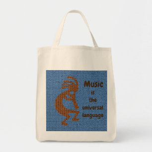 Tote Bag Amateurs de musique Kokopelli Southwest Love Music