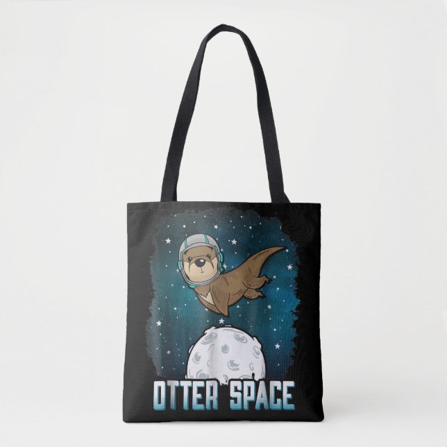 Tote Bag Amateurs de Otter |Otter Space Funny Externe Anima (Devant)