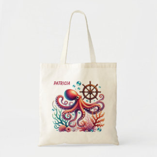 Tote Bag Amateurs de poulpe de plage mignonne ajouter le no