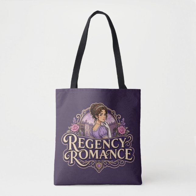 Tote Bag Amateurs de romance Régence (Devant)