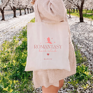 Tote Bag Amateurs minimaux de livres personnalisés 'Romanta