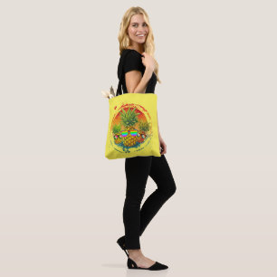 Tote Bag Ambiance d'été drôle à l'ananas