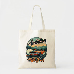 Tote Bag Ambition en gros engrenages - Voiture classique vi