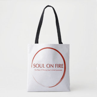 Tote Bag Âme en feu : L'âme est la fleur de la vie