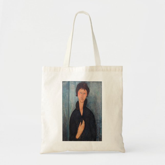 Tote Bag Amedeo Modigliani - Femme aux yeux bleus (Devant)