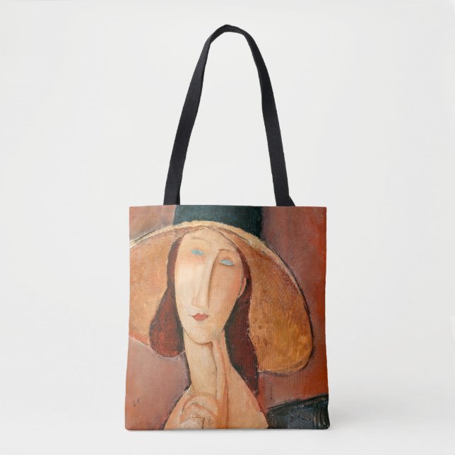Tote Bag Amedeo Modigliani - Jeanne Hebuterne en grand Casq (Devant)