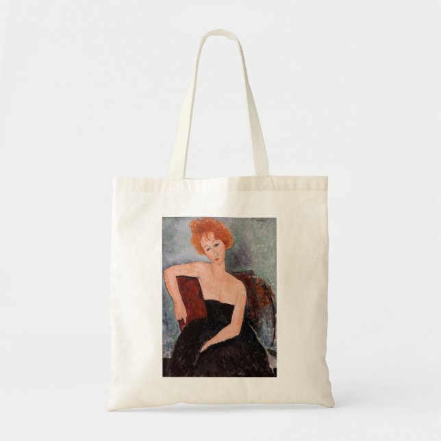 Tote Bag Amedeo Modigliani - Redheaded Girl Evening Dress (Devant)