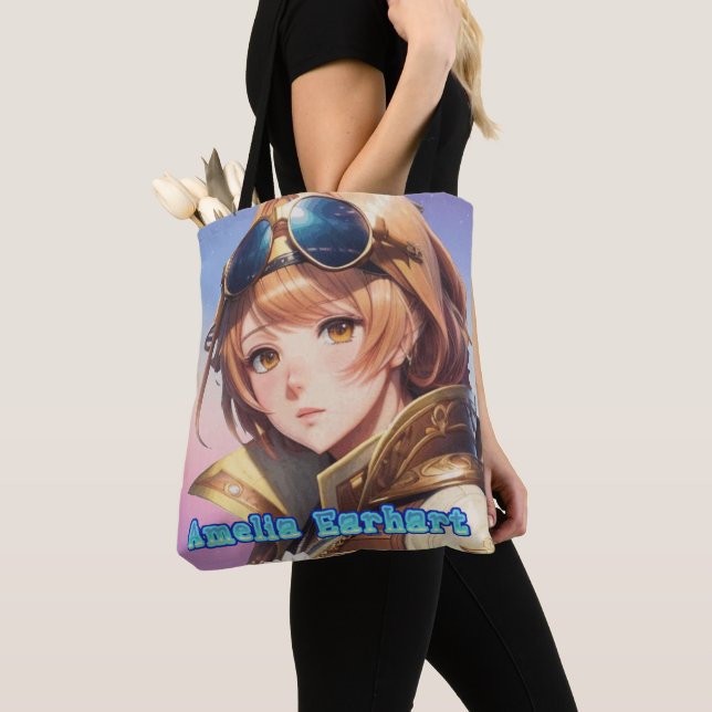 Tote Bag Amelia Earhart (Épaule) : (De près)