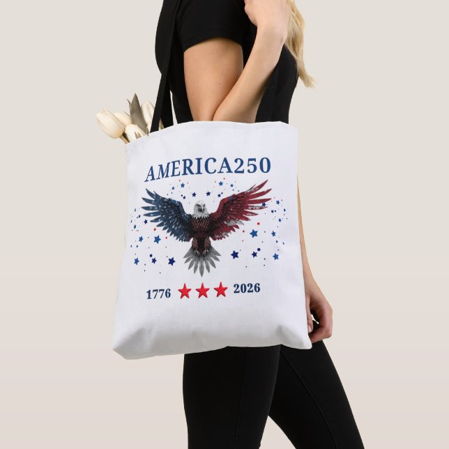 Tote Bag AMERICA250 Jour de l'Indépendance 1776 - 2026  (De près)
