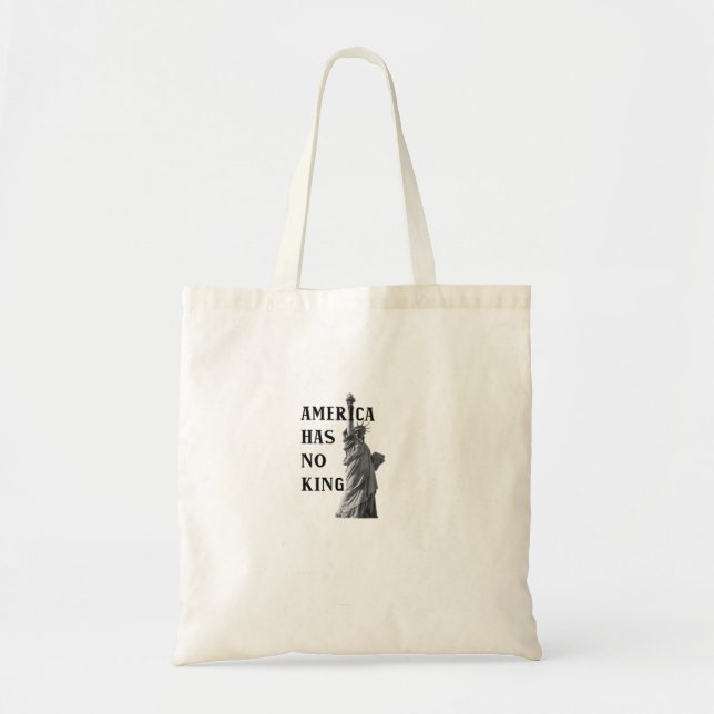 Tote Bag America Has No King Classic (Devant)