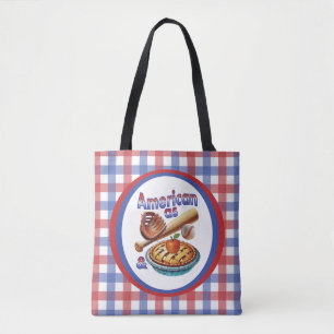 Tote Bag Américain amusant comme le baseball et la tarte au