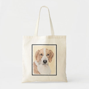 Tote Bag American Foxhound Paining - Cute Original Dog Art