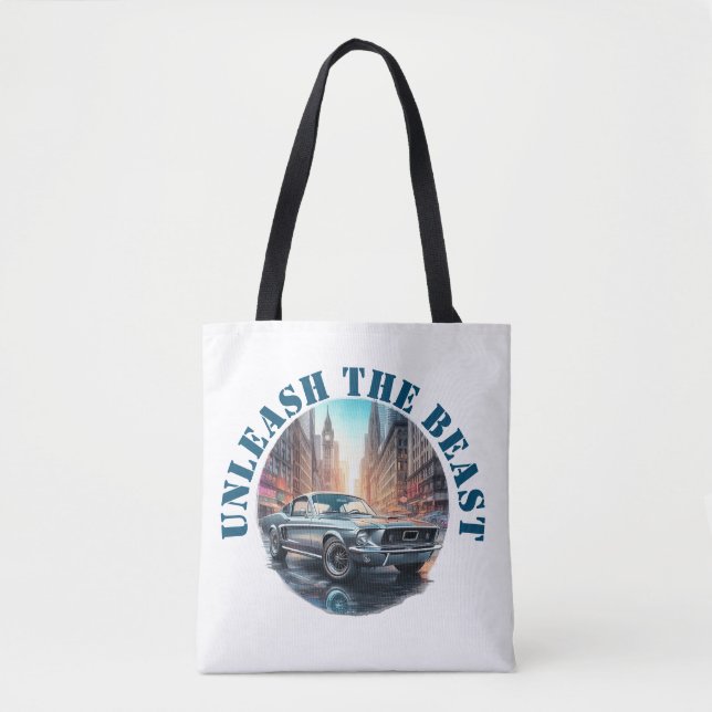 Tote Bag American Muscle Car (Devant)