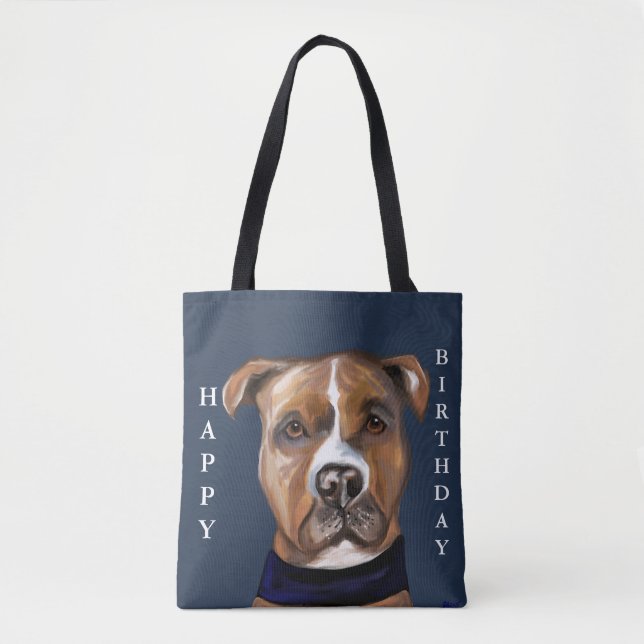 TOTE BAG AMERICAN STAFFORDSHIRE TERRIER  (Devant)