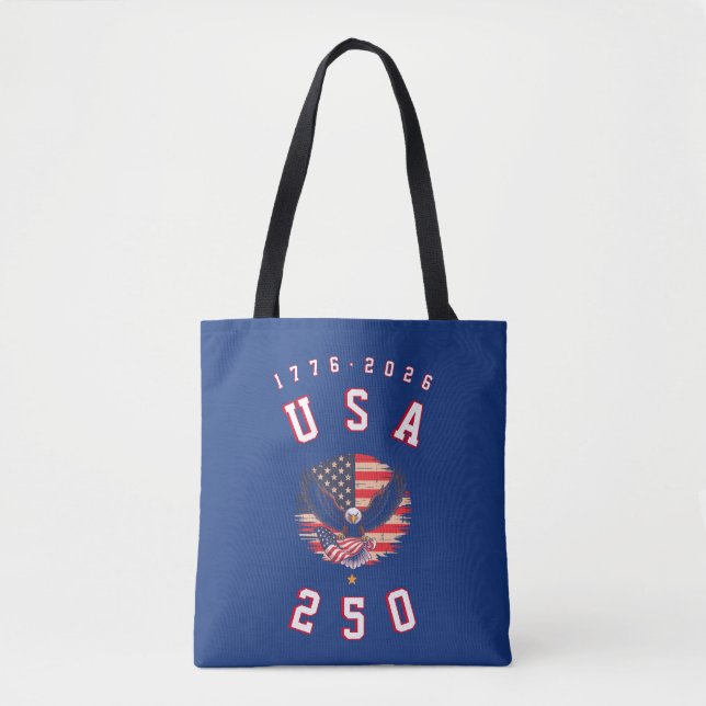 Tote Bag America's 250th Anniversary USA 250 1776 2026 (Devant)