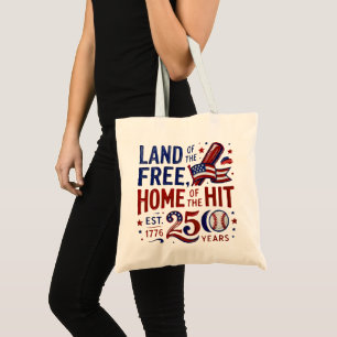 Tote Bag Amérique 250 Baseball 4 juillet 2026