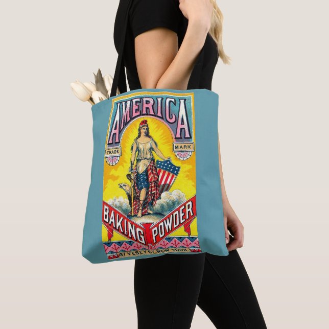 Tote Bag Amérique Poudre de cuisson (De près)