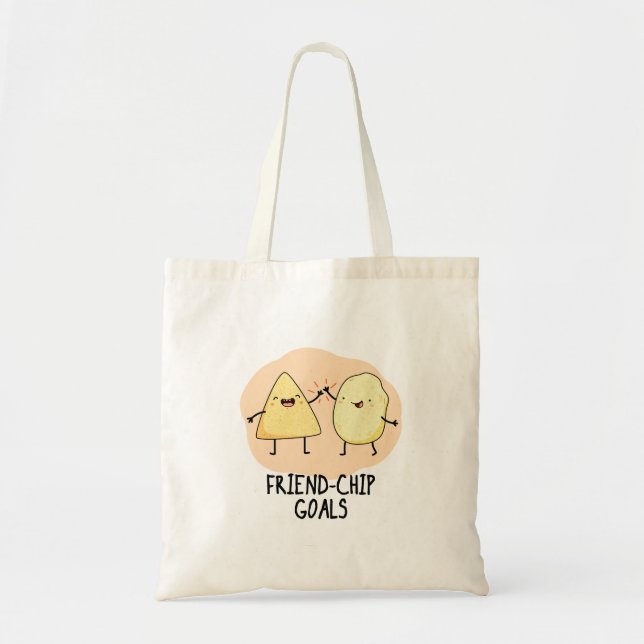 Tote Bag Ami-Chip Buts Amusants Alimentation Chip Pun (Devant)