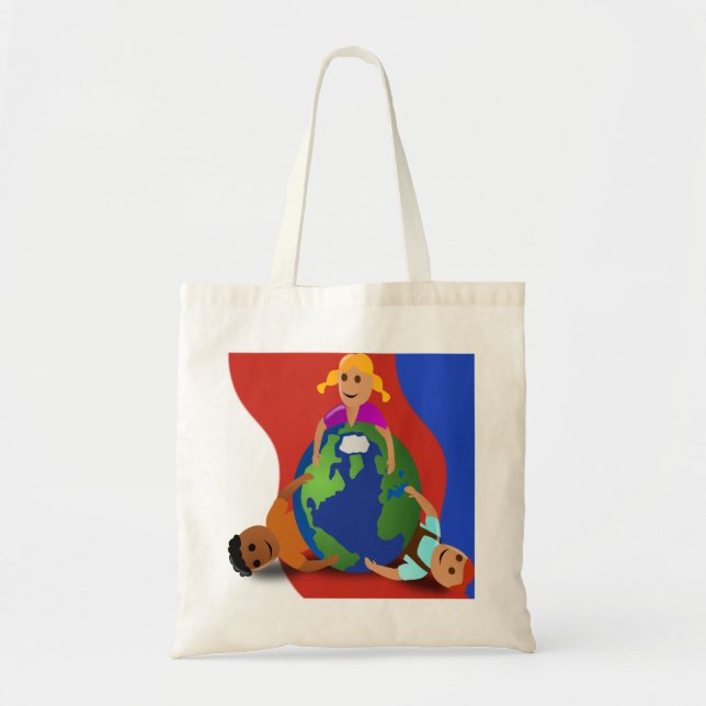 Tote Bag Amis autour du monde - (Devant)