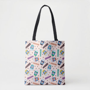 Tote Bag AMIS™   Central Perk Vibrant Motif café