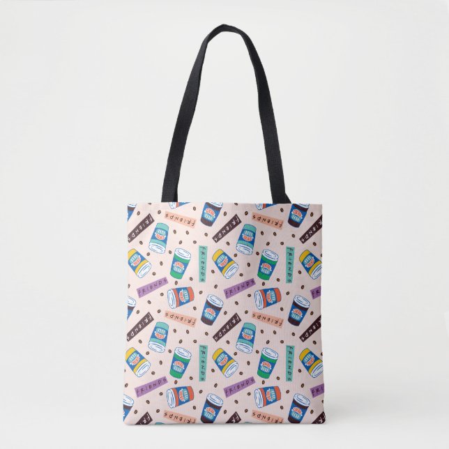 Tote Bag AMIS™ | Central Perk Vibrant Motif café (Devant)