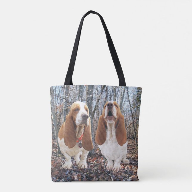Tote Bag Amis de Basset Hound (Dos)