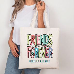 Tote Bag Amis de la typographie perpétuelle avec des noms