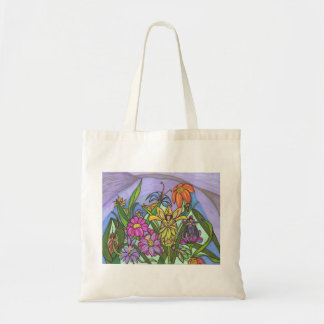 Tote Bag Amis féeriques parmi les fleurs