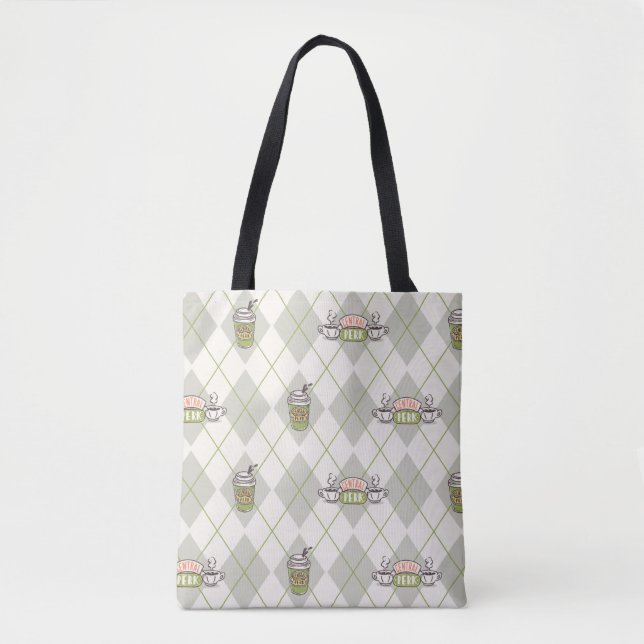 Tote Bag AMIS™ | Motif de Jacquard Perk Central (Devant)
