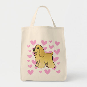 Tote Bag Amour américain de cocker