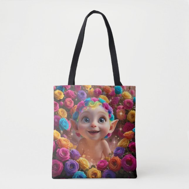 Tote Bag Amour Arc-en-Ciel (Devant)