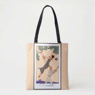 Tote Bag Amour Art Déco Vintage, Le Swing de George Barbier