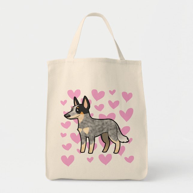 Tote Bag Amour australien de chien/Kelpie de bétail (Devant)