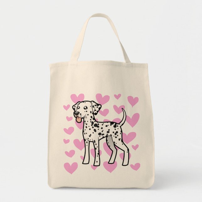 Tote Bag Amour dalmatien (Devant)