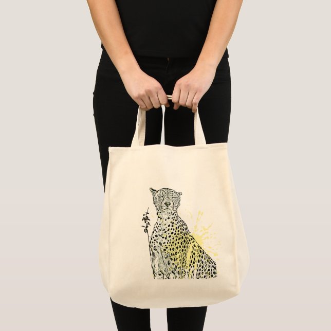 Tote Bag Amour de guépard (Devant (produit))