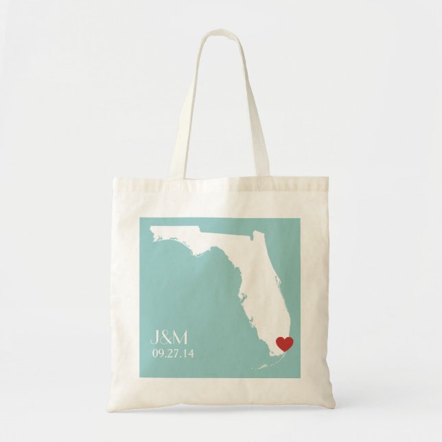 Tote Bag Amour de la Floride - personnalisable (Devant)
