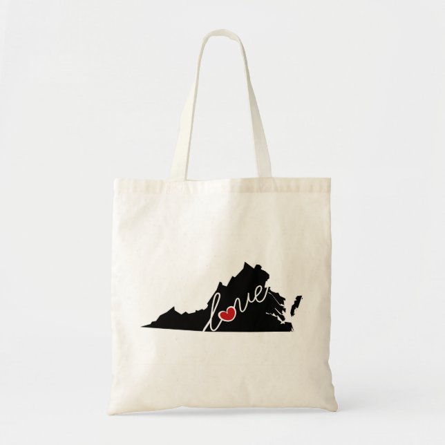 Tote Bag Amour de la Virginie !  Cadeaux pour des amants de (Devant)