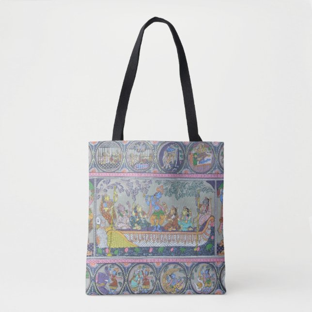 Tote Bag Amour de Radha Krishna (Devant)