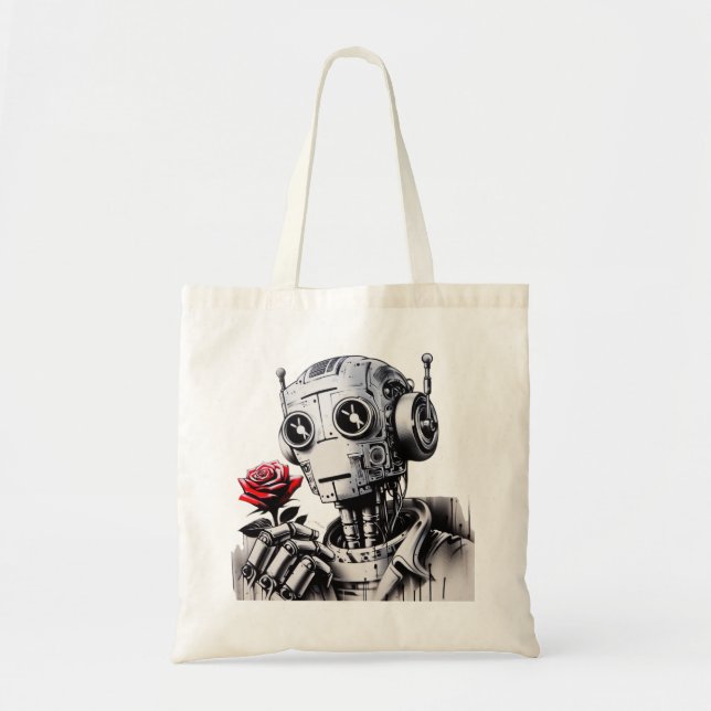 Tote Bag Amour de Robot 01 (Devant)