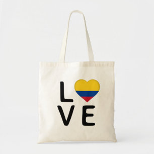 Tote Bag Amour - Drapeau de Colombie