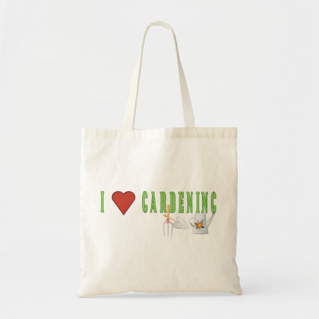 Tote Bag Amour du jardinage (Devant)