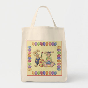 Tote Bag Amour Du Lapin Et Oeufs De Pâques