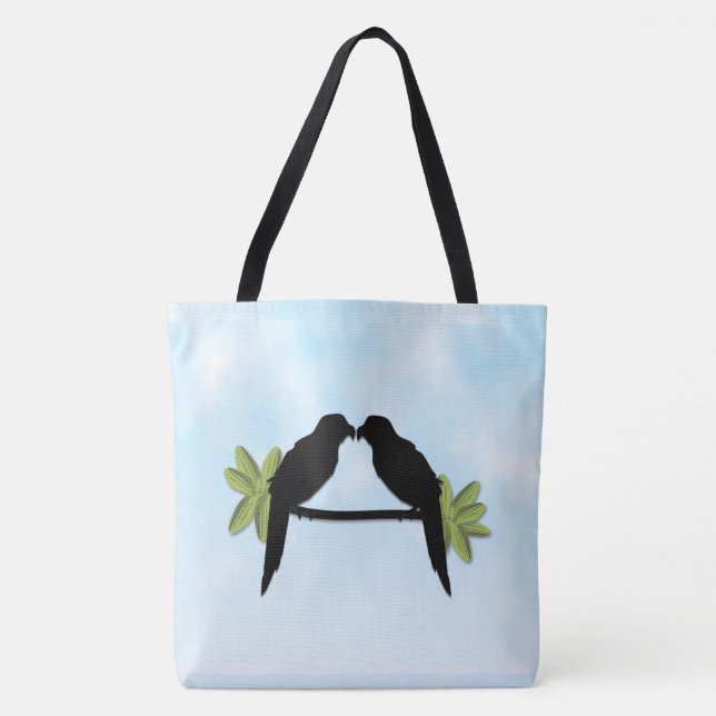 Tote Bag Amour du perroquet (Devant)
