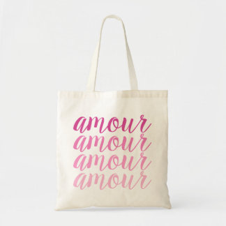 Tote Bag Amour en rose