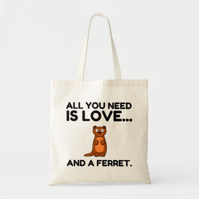 TOTE BAG AMOUR ET FERRET (Devant)