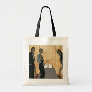 Tote Bag Amour et romance vintage, dîner élégant de couple