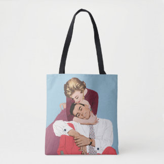 Tote Bag Amour et romance vintage, jeunes mariés